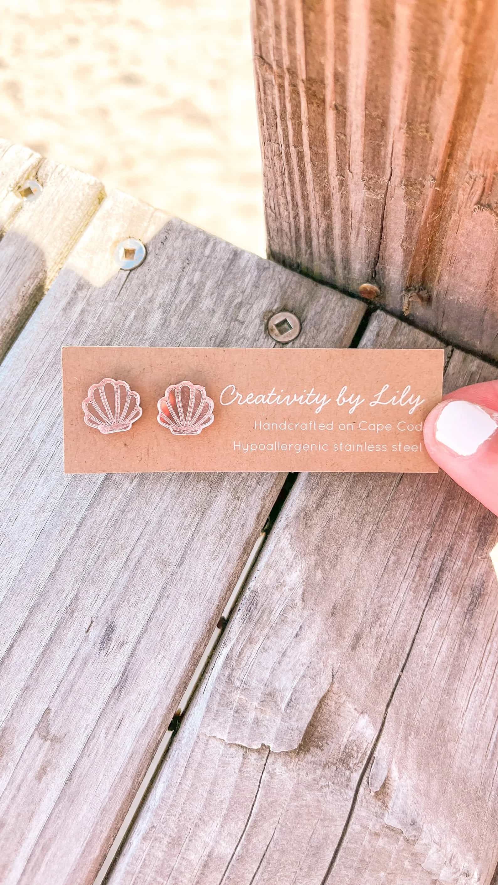 Acrylic Summer Stud Earrings