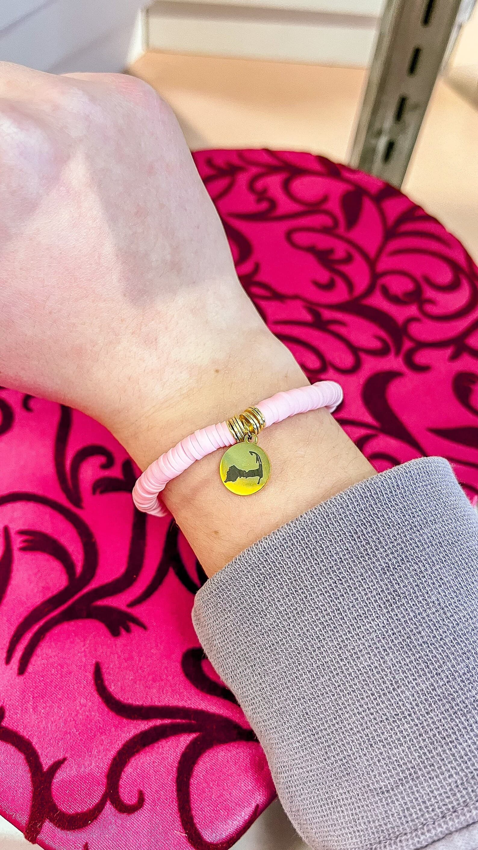 Light Pink Heshi Bead Bracelets