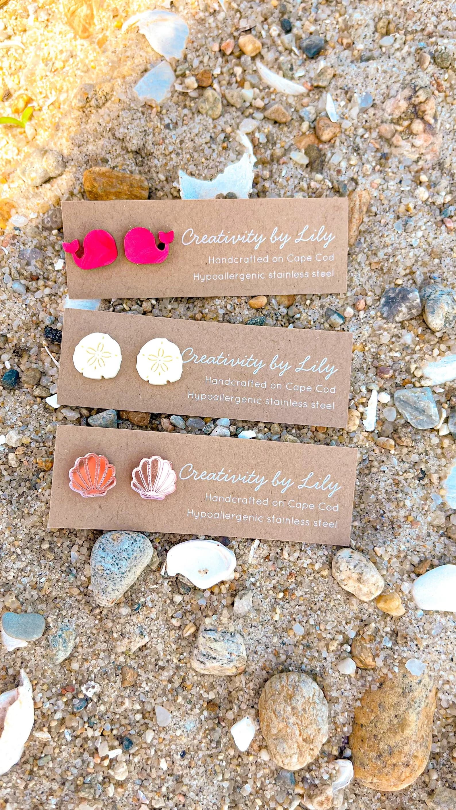 Acrylic Summer Stud Earrings