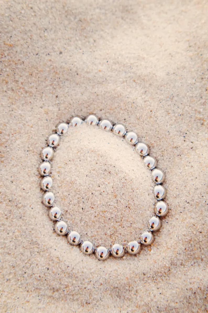6mm Sterling Silver Filled Bracelet