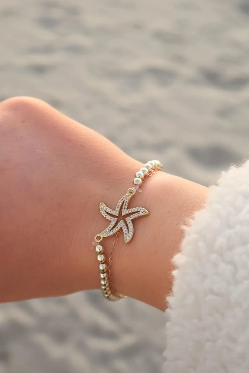 14k Gold Filled Starfish Bracelet